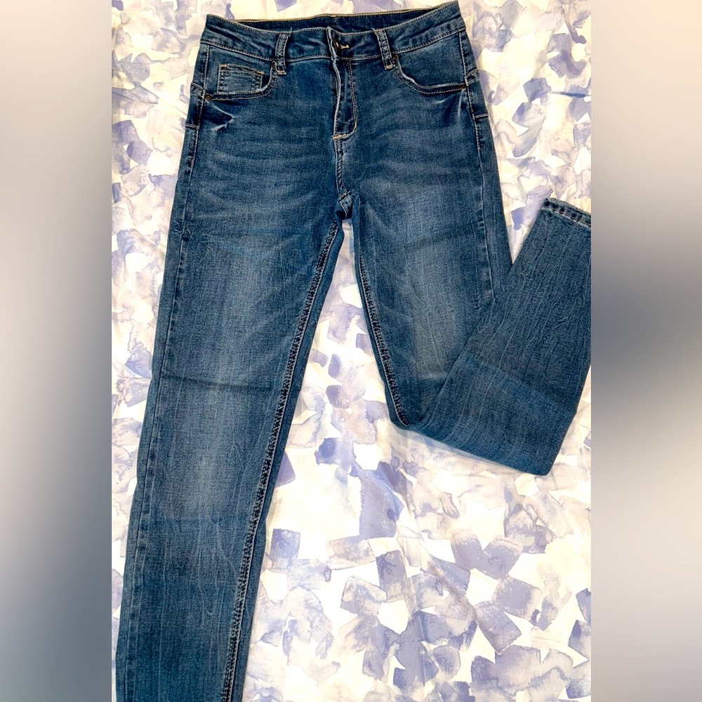 Blue Denim Skinny Jeans Size M